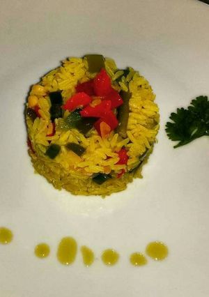 Una foto de Arroz amarillo