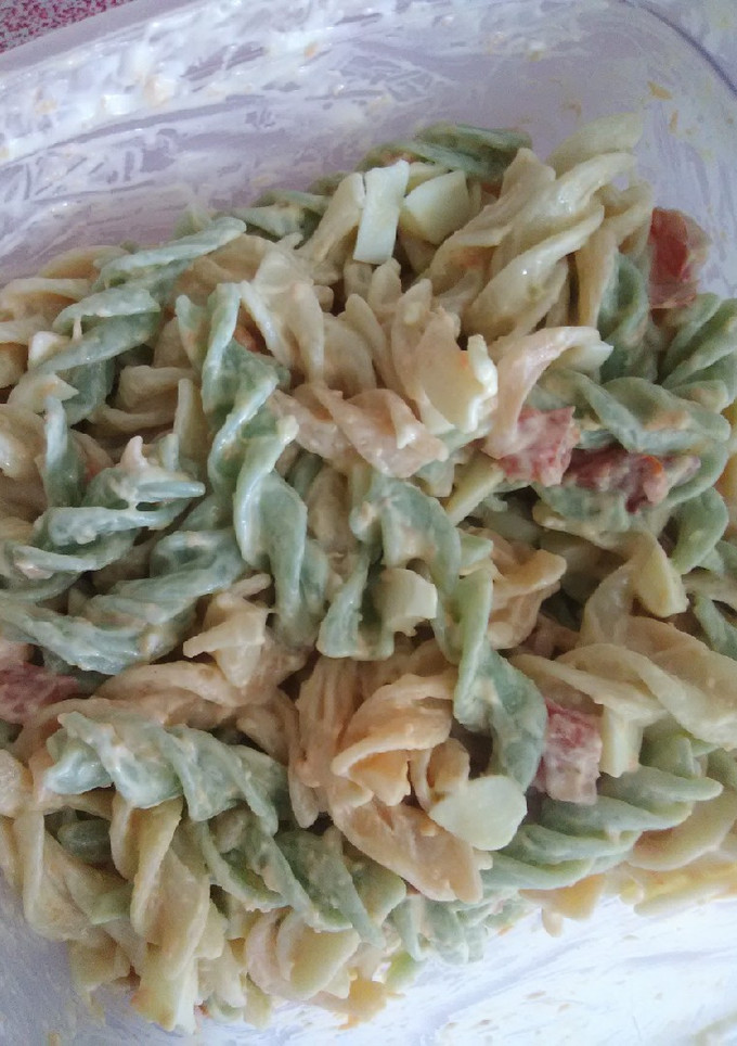 Una foto de Ensalada fría de espirales