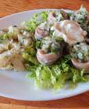 Locos con papas mayo