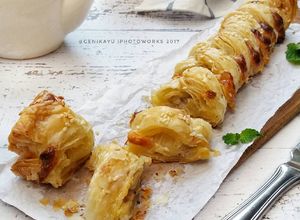Foto resep Strudel pisang keju simple