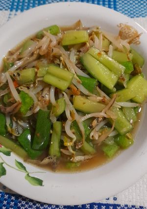 Foto resep Tumis timun toge teri