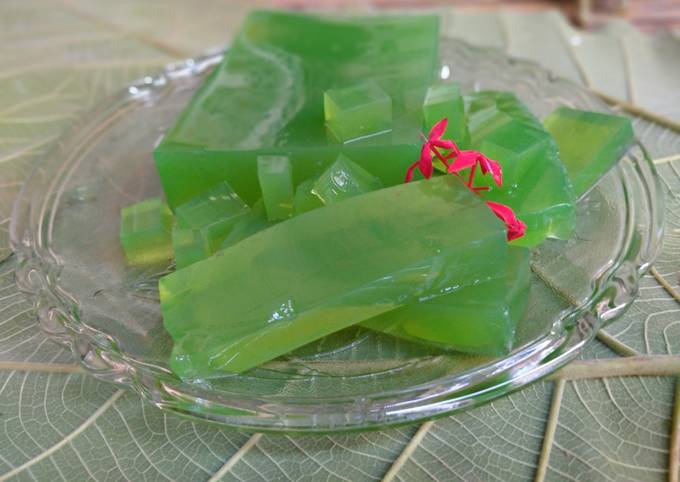 Agar-agar simple with lidah buaya