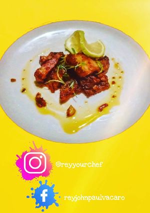 A picture of Pork Adobar with Lemon.