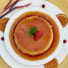 A picture of Creme Caramel Pudding.