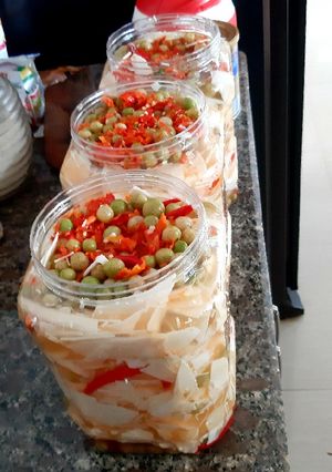 Hình của món Măng muối tỏi ớt.