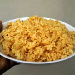A picture of CarrotJollof Rice.