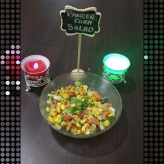 Paneer corn salad A picture of Paneer corn salad.