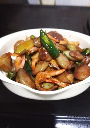 Foto resep Oseng kacang koro udang asin