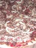 Pizza con carne picada