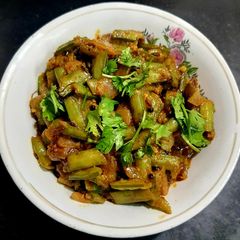 A picture of Gawar / Cluster Bean Masala.