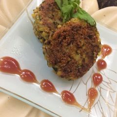 Protein rich sprouts paneer tikki A picture of Protein rich sprouts paneer tikki.