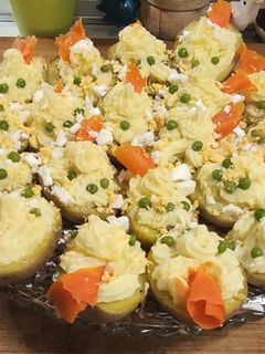 Una foto de Patatas asadas rellenas de carne picada. 🥔🐮