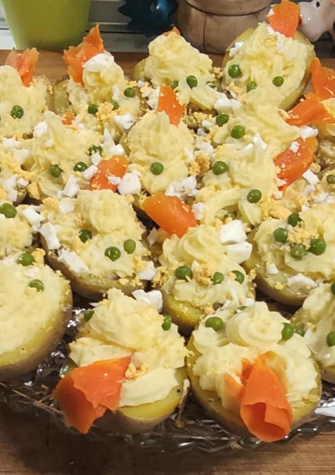 Una foto de Patatas asadas rellenas de carne picada. 🥔🐮