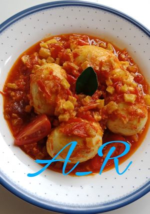 Foto resep Balado telur kentang