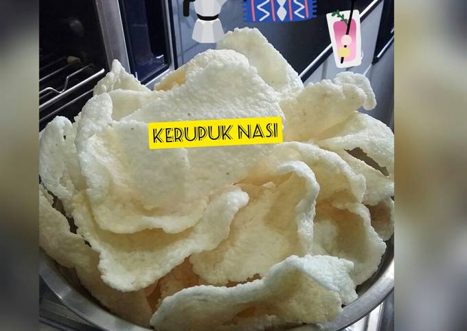 Kerupuk gendar nasi sisa