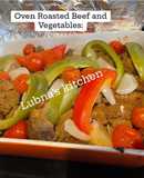 Oven Roasted Beef and Vegetables: