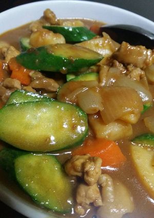Foto resep Kare ayam bumbu instant