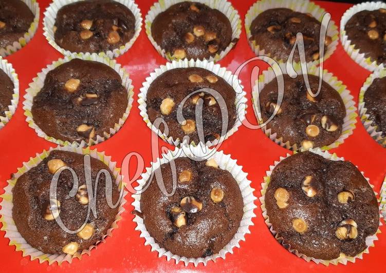 Steps to Prepare Ultimate Choco Chips Muffins no egg no butter no milkmaid