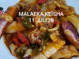 Cumi basah pedas saus tiram enak