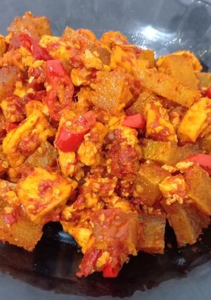 Foto resep Balado cecek / kikil + tahu