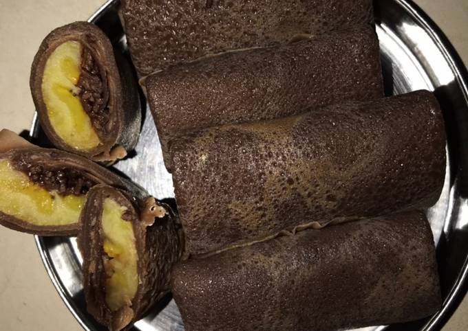 Dadar Gulung Pisang Coklat