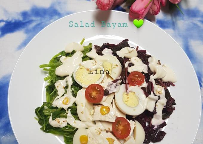 Resep Salad Bayam ? Anti Gagal