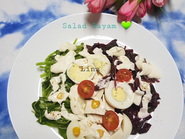 Ternyata begini lho! Resep praktis buat Salad Bayam 💚 dijamin istimewa