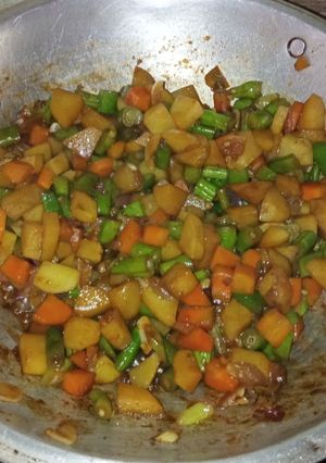 Foto resep Tumis kentang buncis wortel