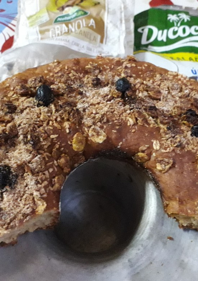 Una foto de Torta húmeda de bananas 🍌