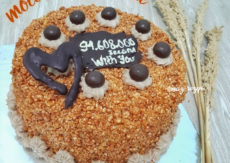 Bagaimana Menyiapkan Mocca Nougat Cake (Birthday Cake) yang Enak Banget