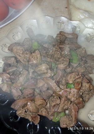 صورة لوصفة كبدة الفراخ