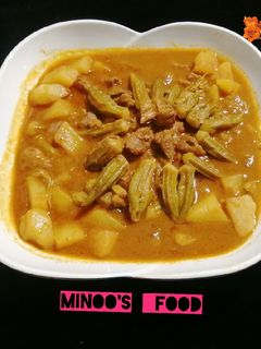 عکسی از دستور خورش بامیه اهوازی