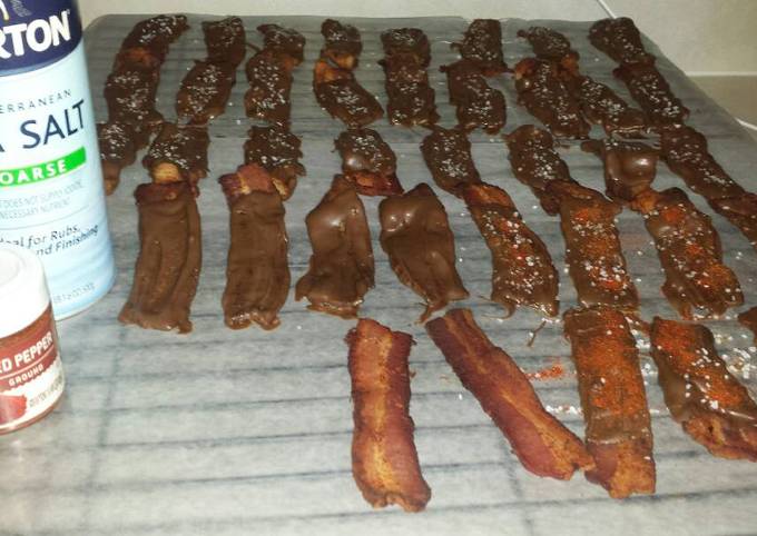 Chocolate covered bacon