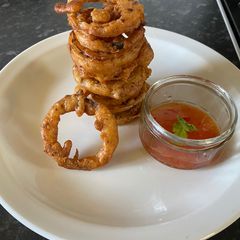 Beer Battered Onions Rings A picture of Beer Battered Onions Rings.
