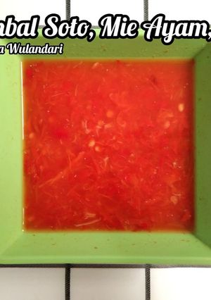 Foto resep Sambal Soto, Mie Ayam, Bakso