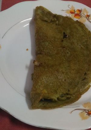 A picture of Whole moong dal dosa.