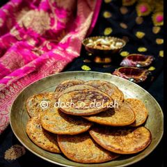 WHOLE-WHEAT BANANA PANCAKES/ MITHA ATTA CHAKULI A picture of WHOLE-WHEAT BANANA PANCAKES/ MITHA ATTA CHAKULI.