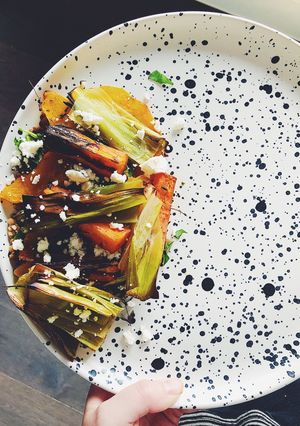 A picture of Roasted Veggie Salad with Lentils.