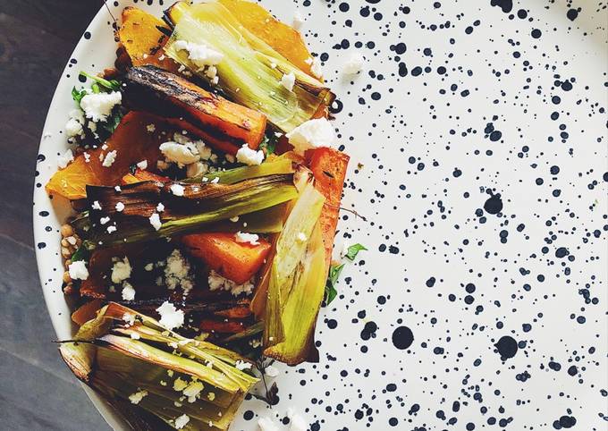 Roasted Veggie Salad with Lentils