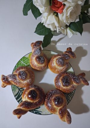 Une photo de Brioches lapins de pâques 🐰