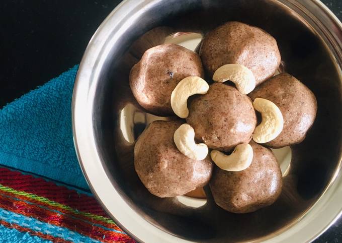 Step-by-Step Guide to Make Eric Ripert Healthy wheat+ragi flour ladoo