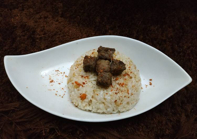 Saikoro Wagyu with Butter Rice