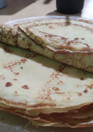 Una foto de Panqueques rellenos de Dulce de leche