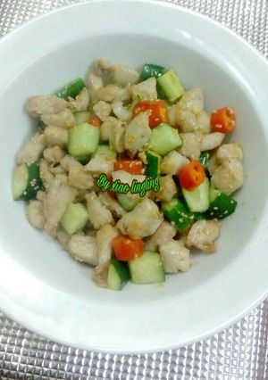 Foto resep Filet ayam&timun simpel