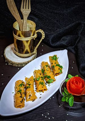 টমেটো খান্ডবি (Tomato Khandvi recipe in Bengali) রেসিপির প্রধান ছবি