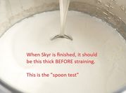 A picture of liquid milk