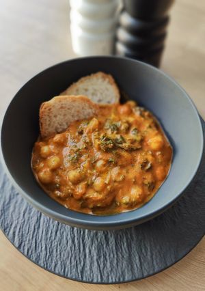 Une photo de Curry de pois chiches