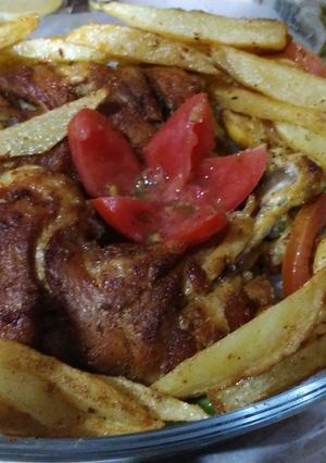 A picture of Chicken tikka.