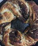 ROSCA TRENZADA RELLENA DE 🍫CHOCOLATE🍫🍩🧉Y CHOCO Y 🥥COCO🥥🍩🥥🧉(ideal para el mate)🧉🍩🧉