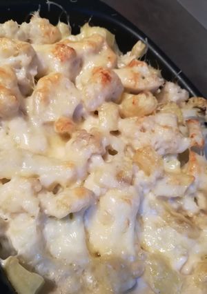 Une photo de Gratin chou fleur pomme de terre